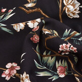 100% Viscose Ravia Navy Blue