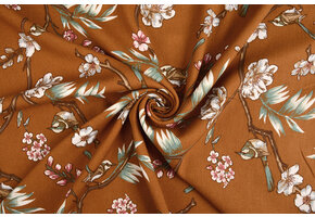 100% Viscose Ravia Bruin