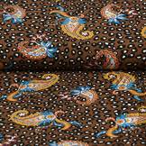100% Viscose Panter Paisley Bruin