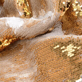 Omkeerbare Pailletten Stof Wit - Goud