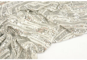 Sequins on Mesh Saar