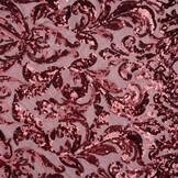 Pailletten op Mesh Mila Bordeaux