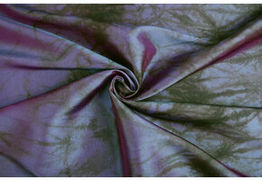 Crinkle Taft Tie Dye Two-Tone Purple-Blue