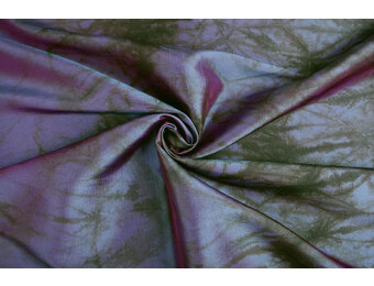 Crinkle Taft Tie Dye Two-Tone Lila-Blau