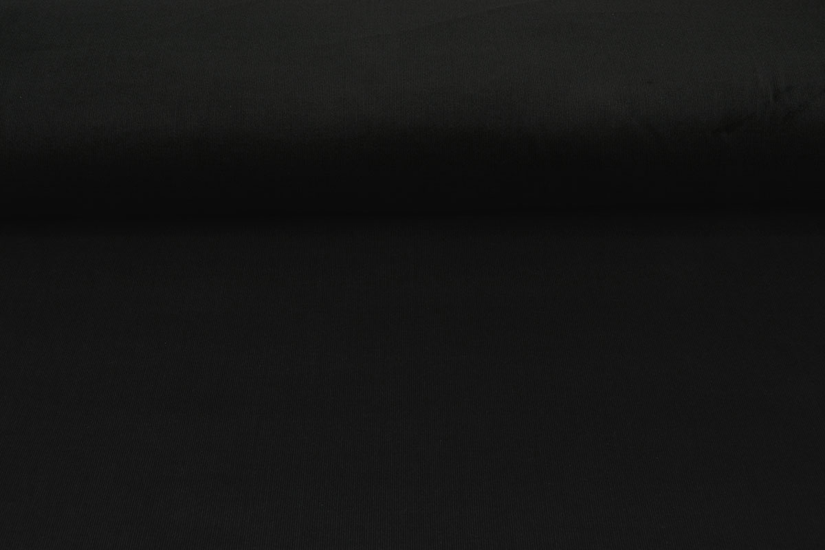 Fijne Rib Stof 21 W Corduroy Zwart