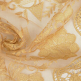 Mesh Embroidered Clara Gold