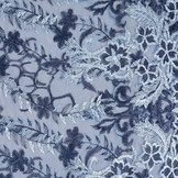 Netz Bestickt Adeline Blau