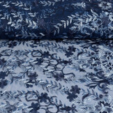 Mesh Geborduurd Adeline Blauw