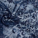 Mesh Geborduurd Adeline Blauw