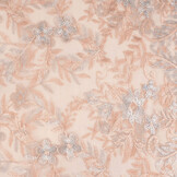 Mesh Embroidered Adele Powder Pink - Blue