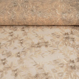 Mesh Embroidered Adele Champagne