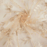 Mesh Geborduurd Adele Champagne