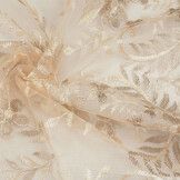 Mesh Embroidered Adele Champagne