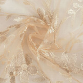 Mesh Embroidered Adele Champagne