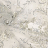 Mesh Embroidered Adele Grey Bleu