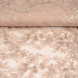 Mesh Embroidered Adele Powder Pink - Beige