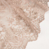 Mesh Embroidered Adele Powder Pink - Beige