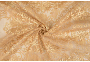 Mesh Embroidered Cecile Gold
