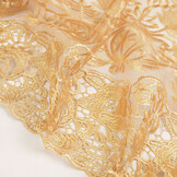 Mesh Embroidered Cecile Gold