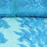 Mesh Embroidered Agatha Aqua