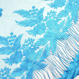 Netz Bestickt Agatha Aqua