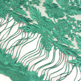 Mesh Geborduurd Agatha Zeegroen