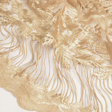 Mesh Geborduurd Agatha Goud