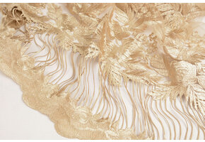Netz Bestickt Agatha Gold