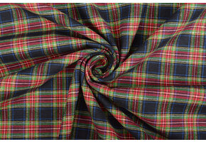 100% Baumwolle Flanell Karo 3