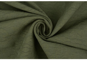 Jacquard Dunkelgrün