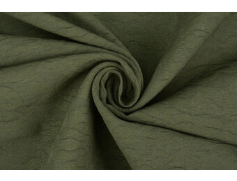 Jacquard Dunkelgrün