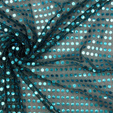Pailletten op Lurex Donker Aqua