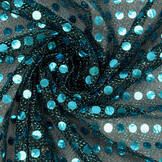Sequins on Lurex Dark Aqua