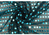 Sequins on Lurex Dark Aqua