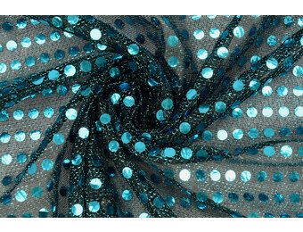 Pailletten auf Lurex Dunkelaqua
