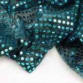 Sequins on Lurex Dark Aqua