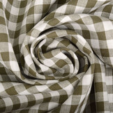 Gingham Check 8 mm Dark Khaki