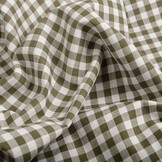Gingham Check 8 mm Dark Khaki