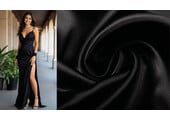Stretch Satin Black