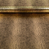 Lamé Snake Print Gold