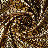 Lamé Snake Print Gold