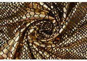 Lamé Snake Print Gold