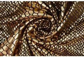 Lamé Schlangenprint Gold