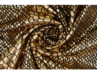 Lamé Schlangenprint Gold