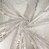 Lamé Snake Print Silver