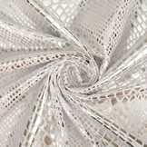 Lamé Snake Print Silver