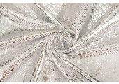 Lamé Snake Print Silver