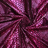 Lamé Slangenprint Fuchsia
