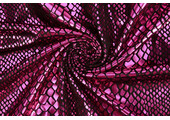 Lamé Snake Print Fuchsia