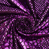 Lamé Snake Print Purple